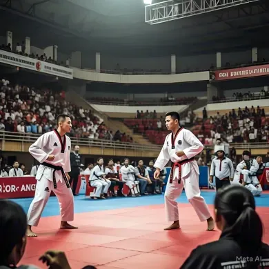 Membludaknya Penonton Taekwondo di GOR Tangerang